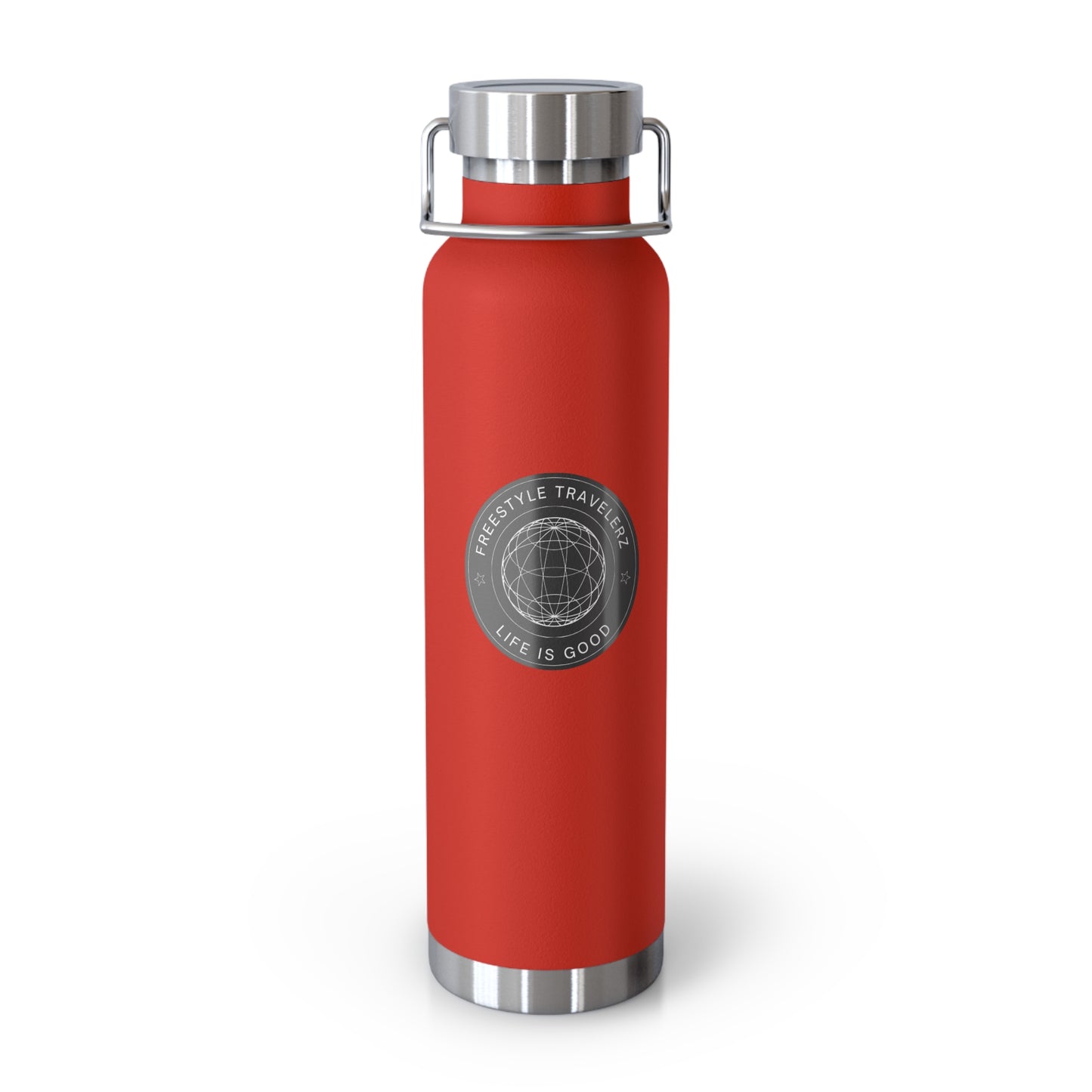 Freestyle Travelerz - Life Is Good - Copper Vacuum Insulated Bottle, 22oz