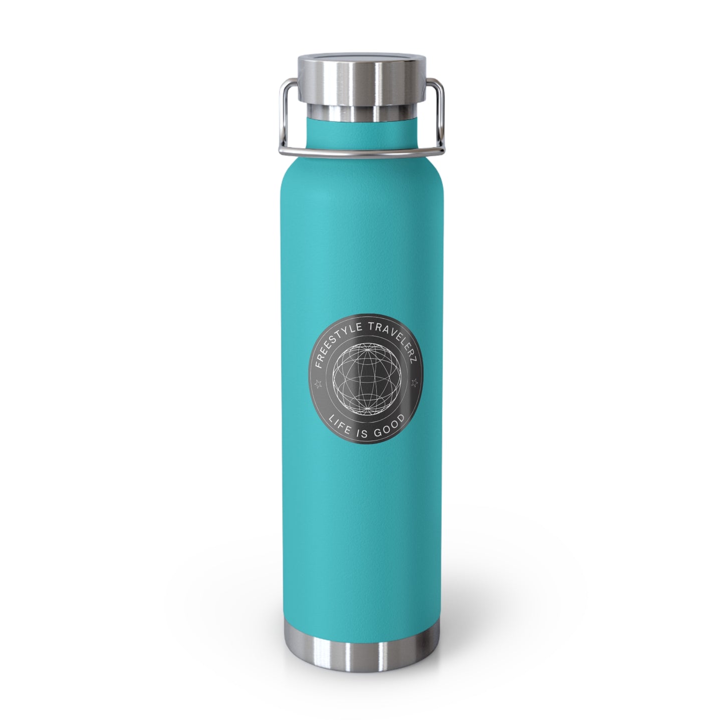 Freestyle Travelerz - Life Is Good - Copper Vacuum Insulated Bottle, 22oz