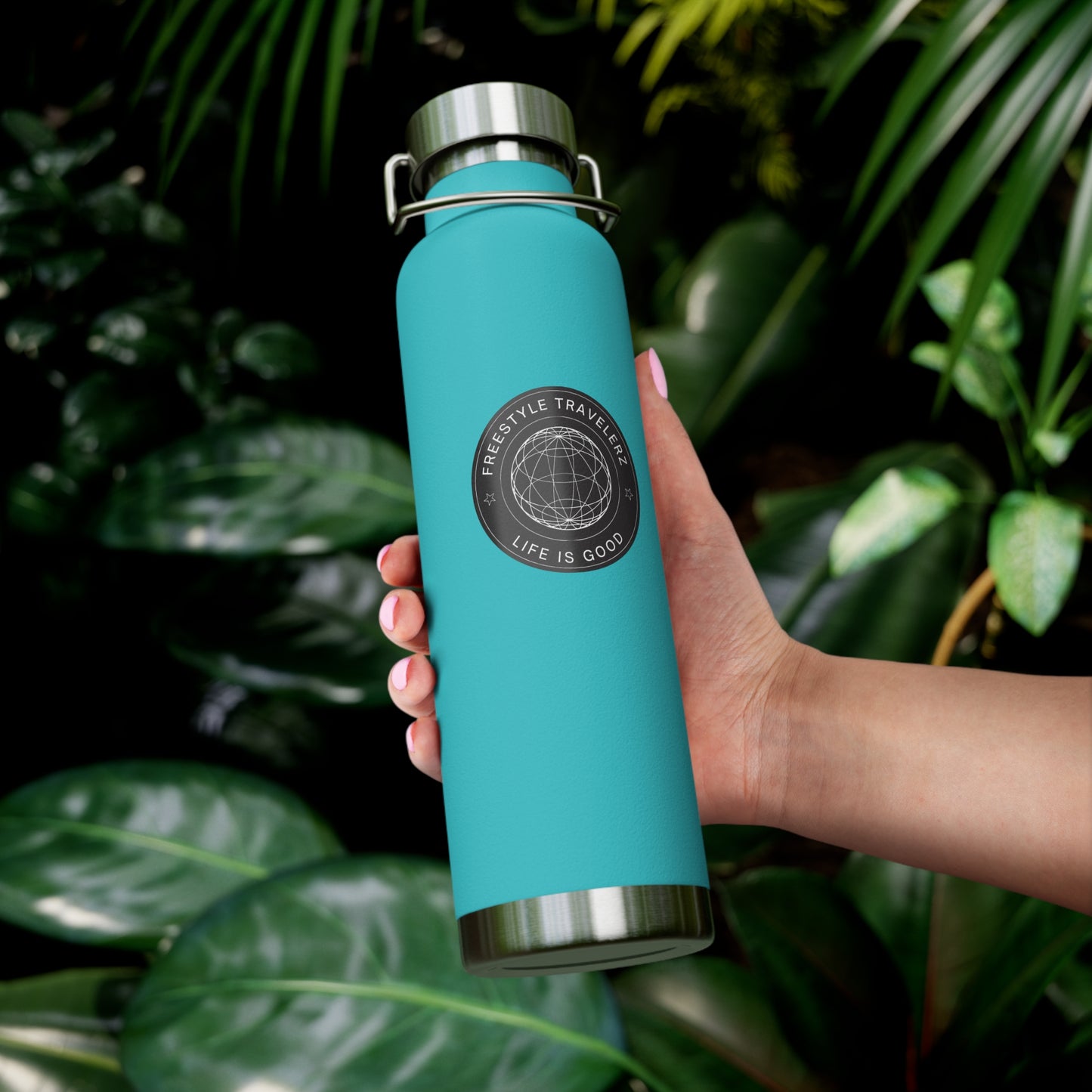 Freestyle Travelerz - Life Is Good - Copper Vacuum Insulated Bottle, 22oz