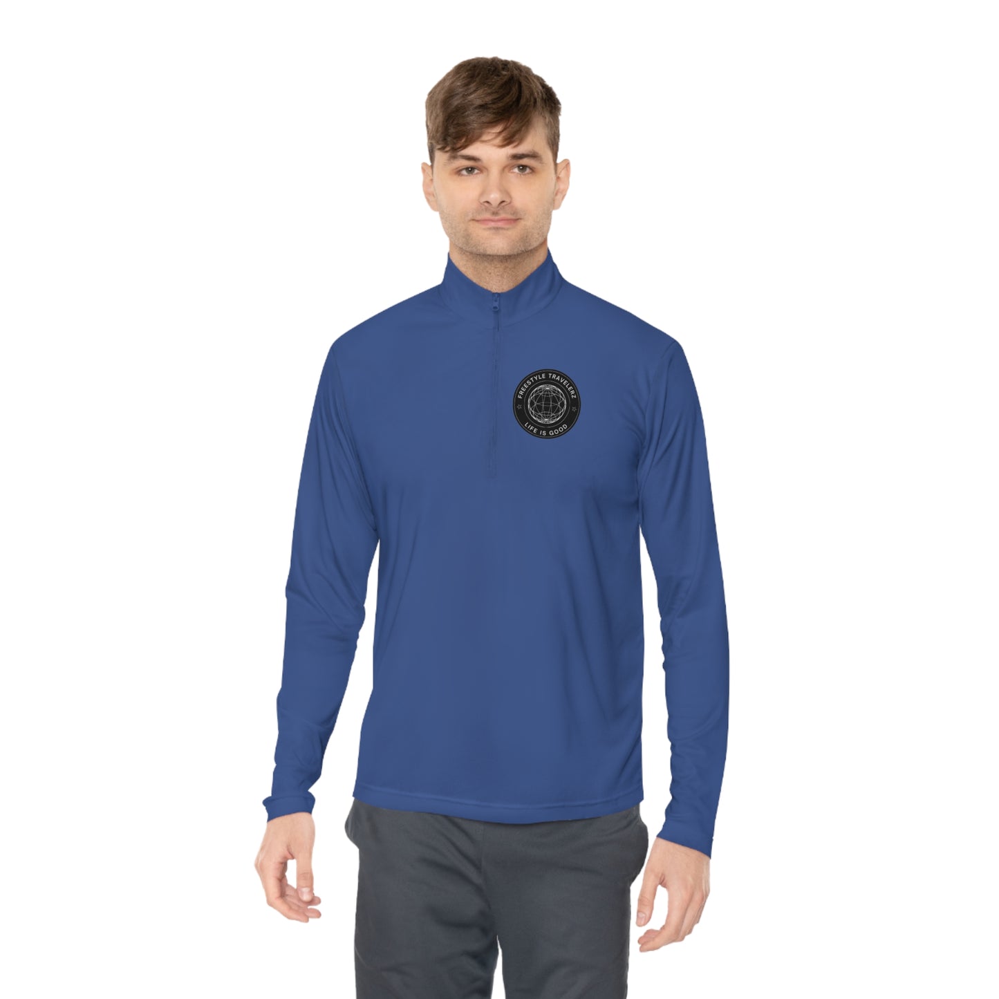 Freestyle Travelerz - Life Is Good - Unisex Quarter-Zip Pullover