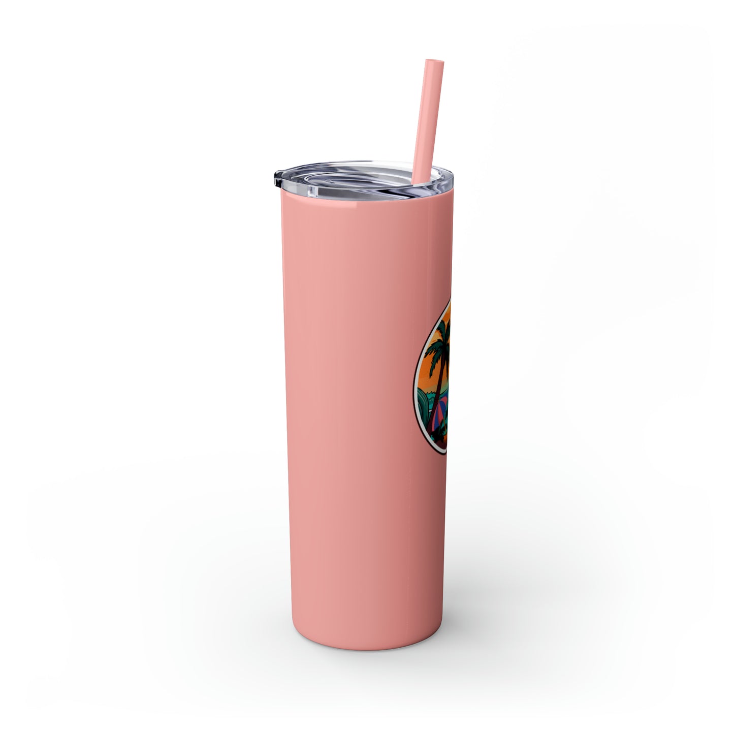 Freestyle Travelerz - Just Chill'en - Skinny Tumbler with Straw, 20oz