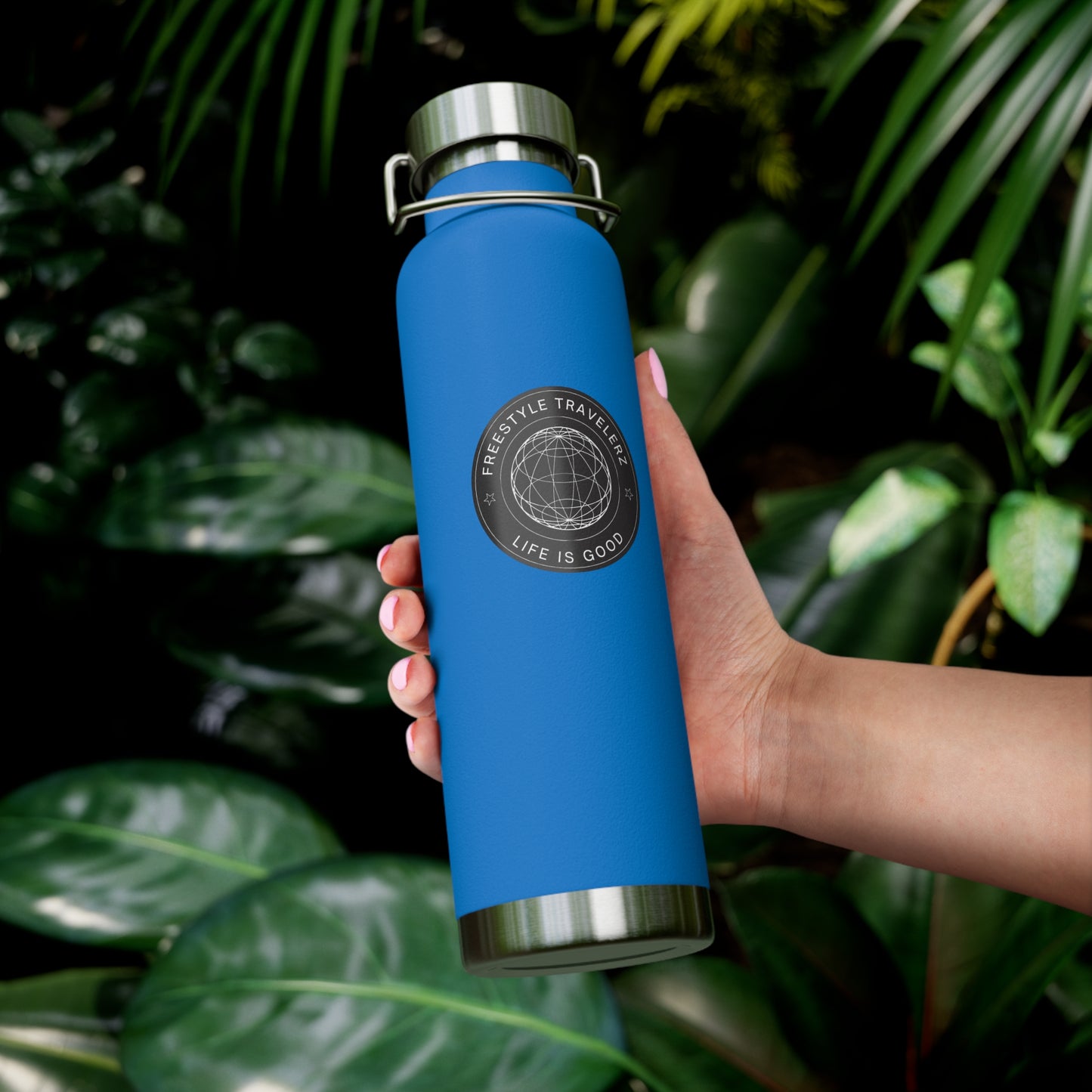 Freestyle Travelerz - Life Is Good - Copper Vacuum Insulated Bottle, 22oz