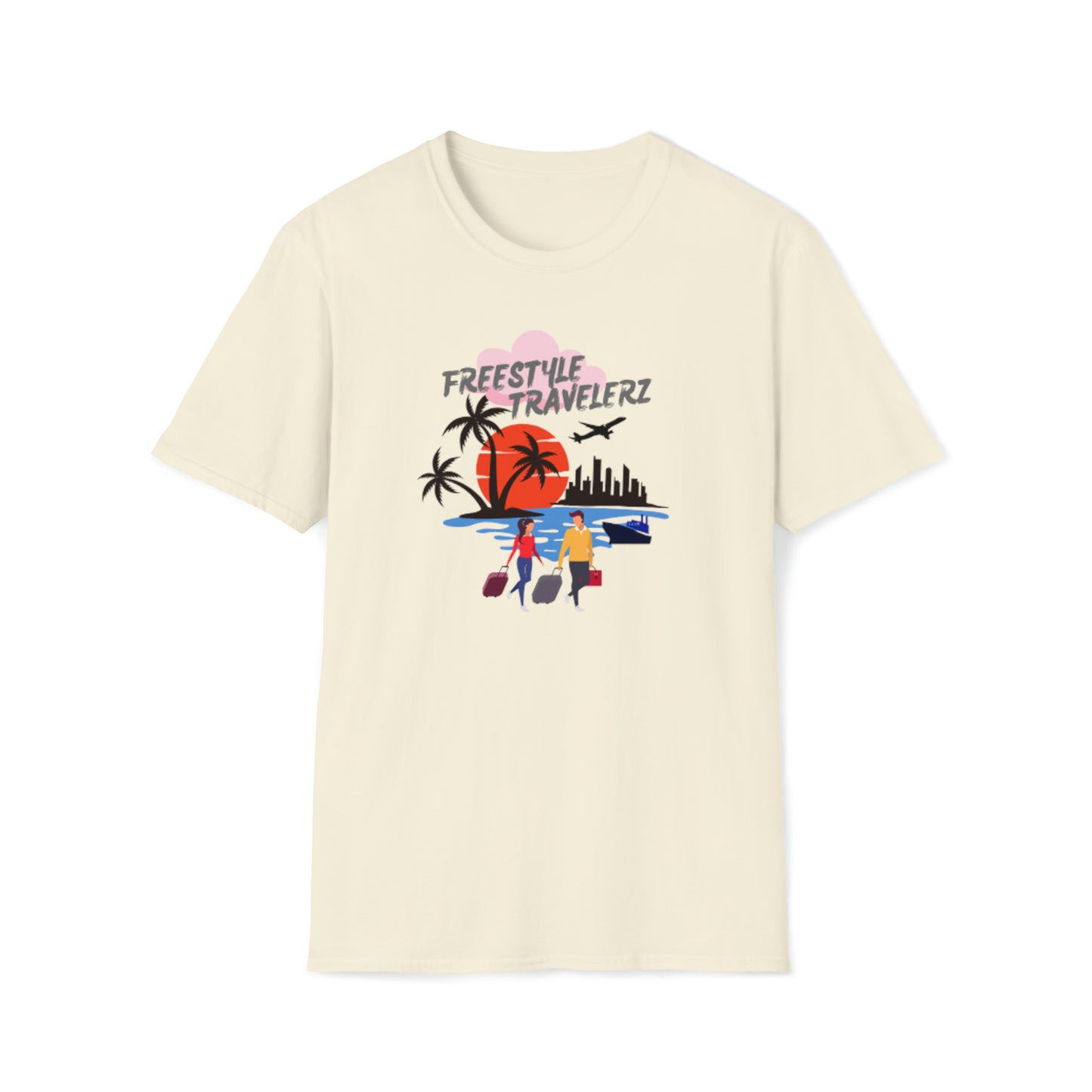 Freestyle Travelerz - Let's Travel - Unisex Softstyle T-Shirt