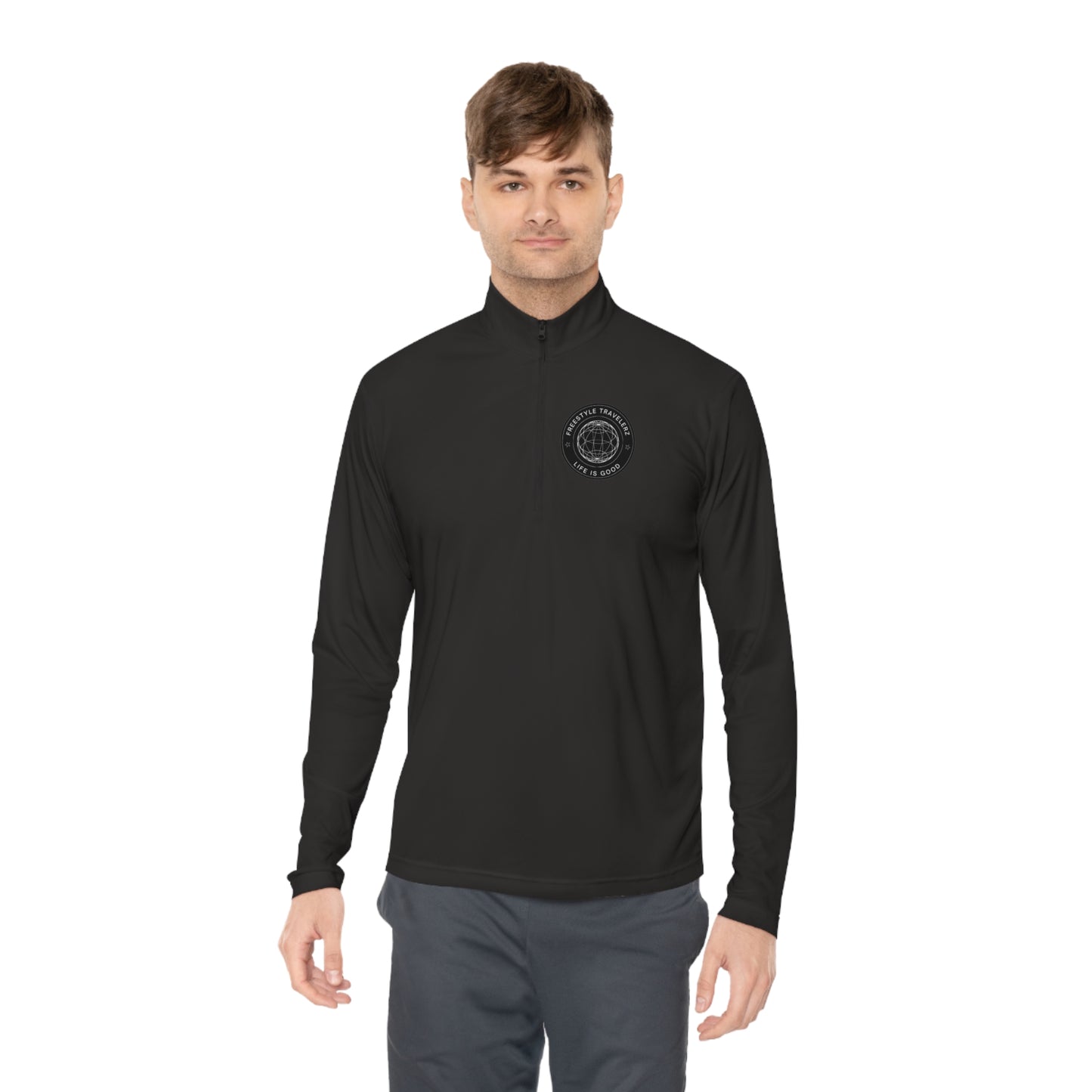 Freestyle Travelerz - Life Is Good - Unisex Quarter-Zip Pullover