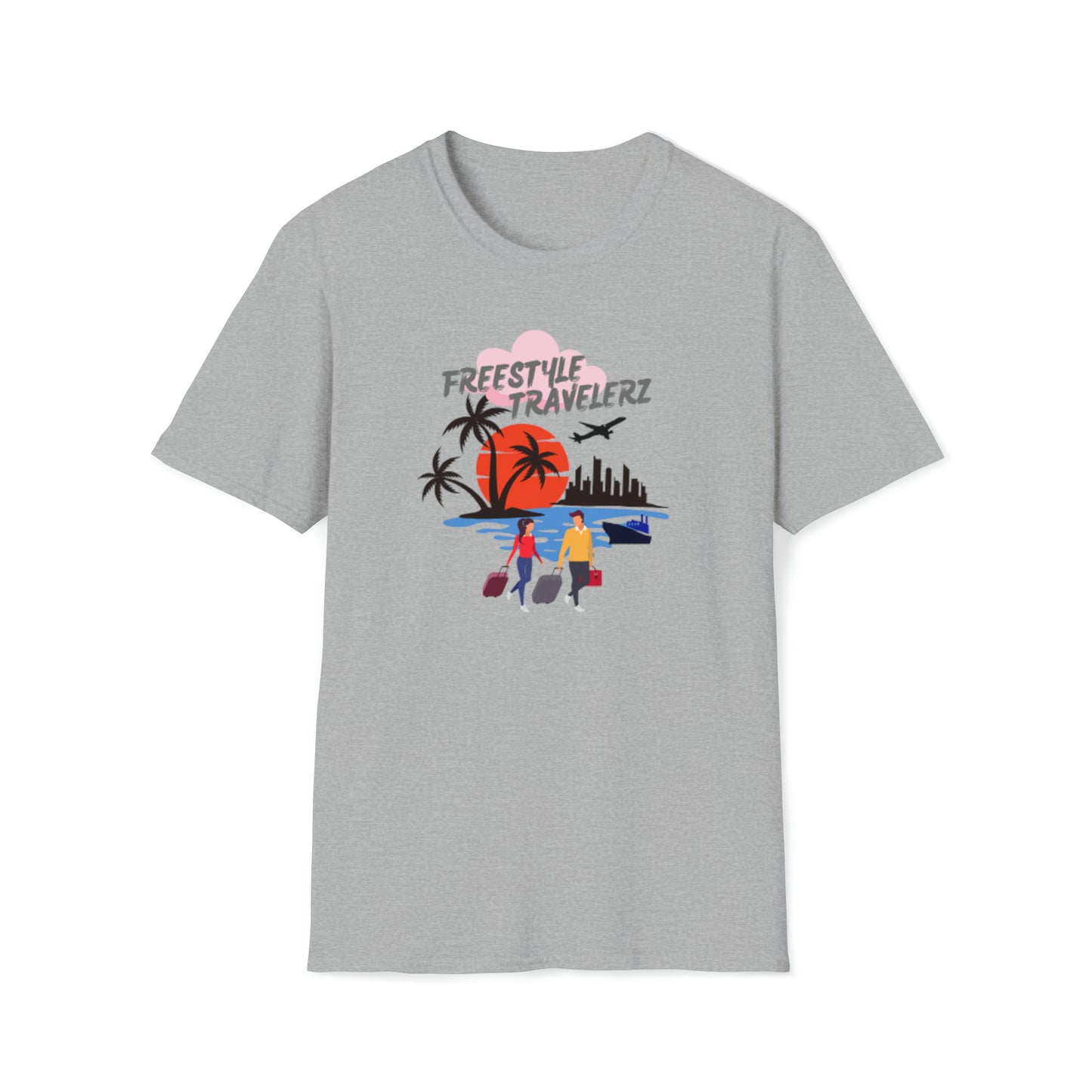 Freestyle Travelerz - Let's Travel - Unisex Softstyle T-Shirt