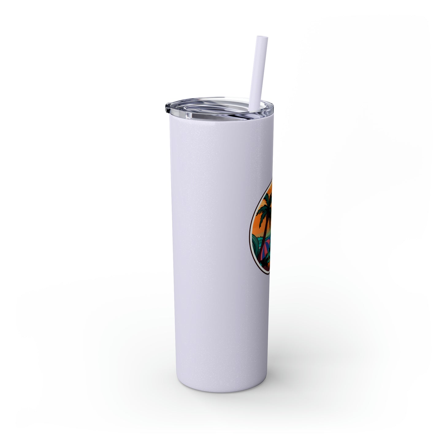 Freestyle Travelerz - Just Chill'en - Skinny Tumbler with Straw, 20oz