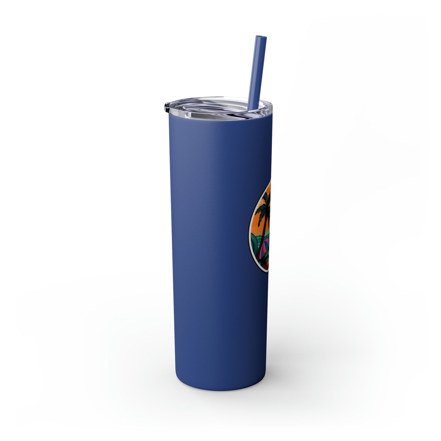 Freestyle Travelerz - Just Chill'en - Skinny Tumbler with Straw, 20oz