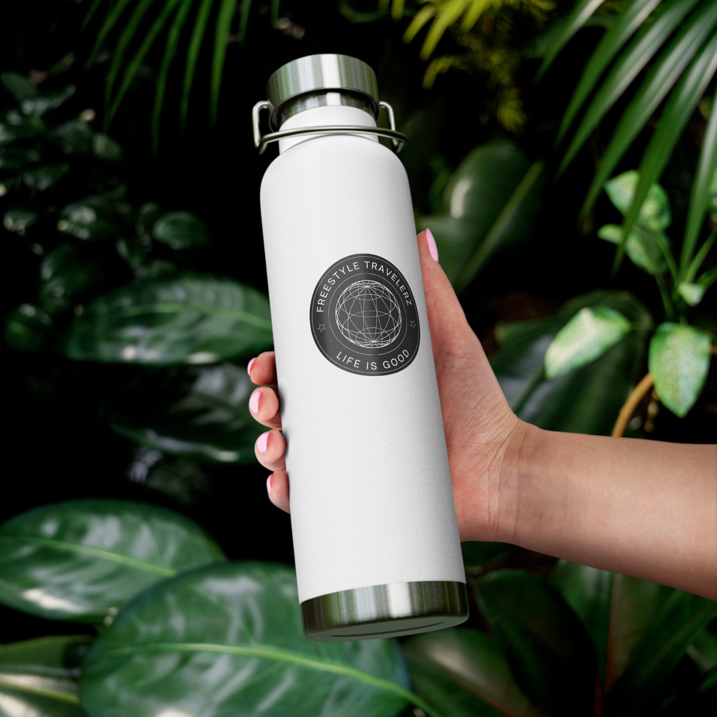 Freestyle Travelerz - Life Is Good - Copper Vacuum Insulated Bottle, 22oz