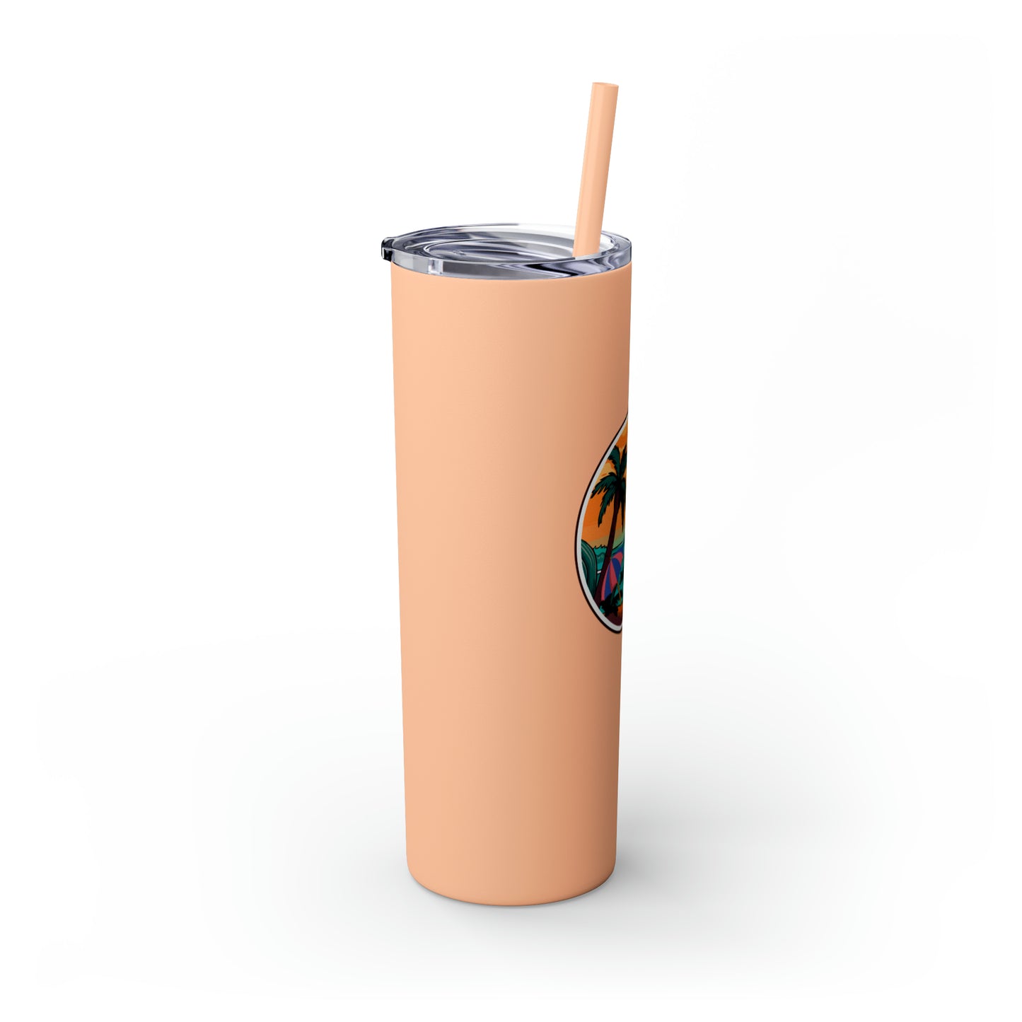 Freestyle Travelerz - Just Chill'en - Skinny Tumbler with Straw, 20oz