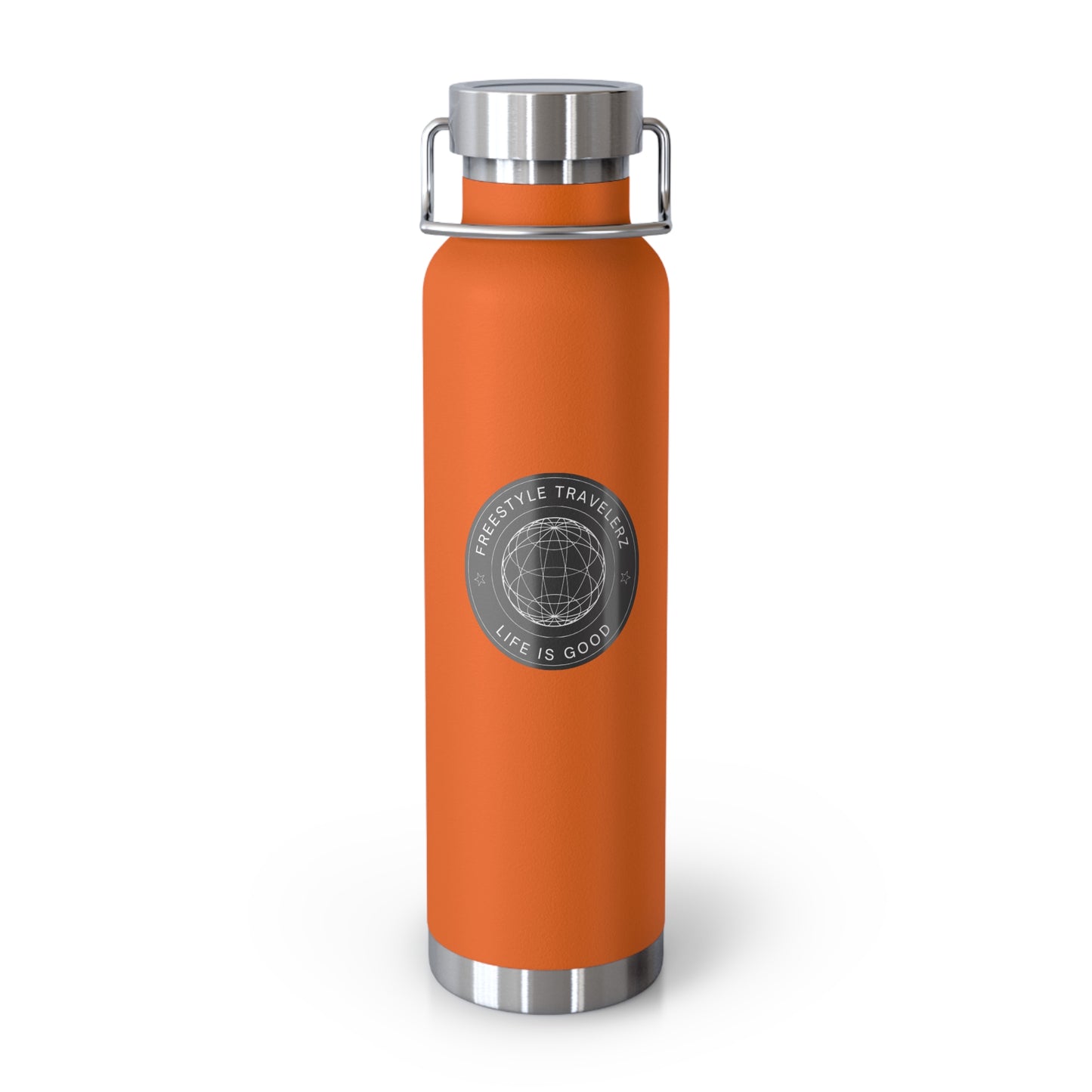 Freestyle Travelerz - Life Is Good - Copper Vacuum Insulated Bottle, 22oz