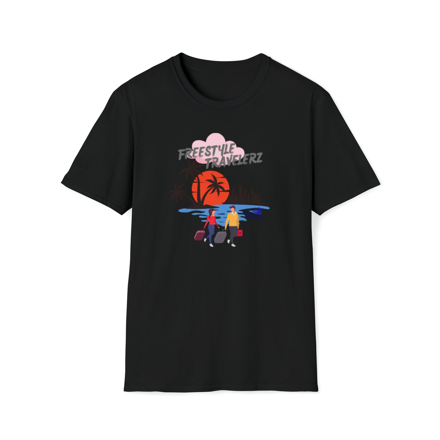 Freestyle Travelerz - Let's Travel - Unisex Softstyle T-Shirt