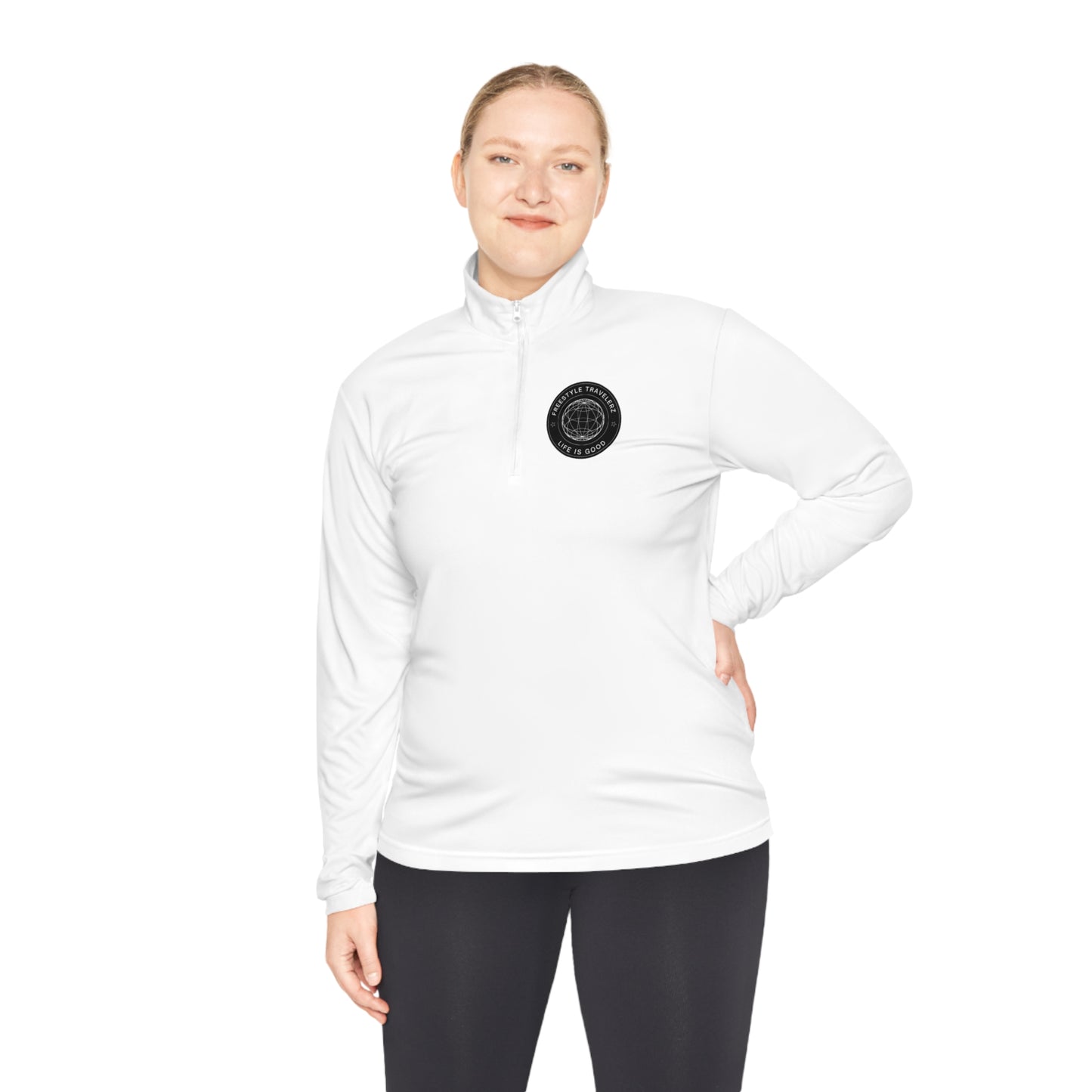 Freestyle Travelerz - Life Is Good - Unisex Quarter-Zip Pullover