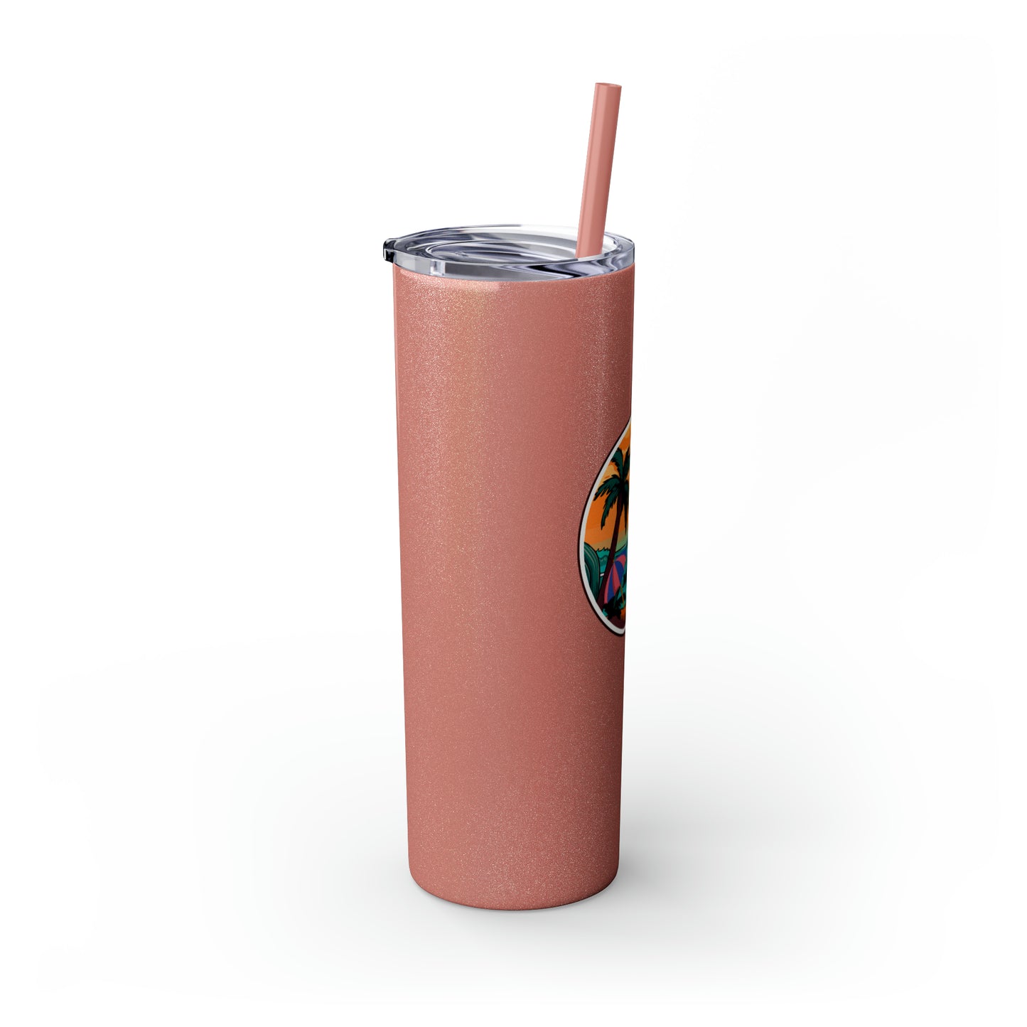 Freestyle Travelerz - Just Chill'en - Skinny Tumbler with Straw, 20oz