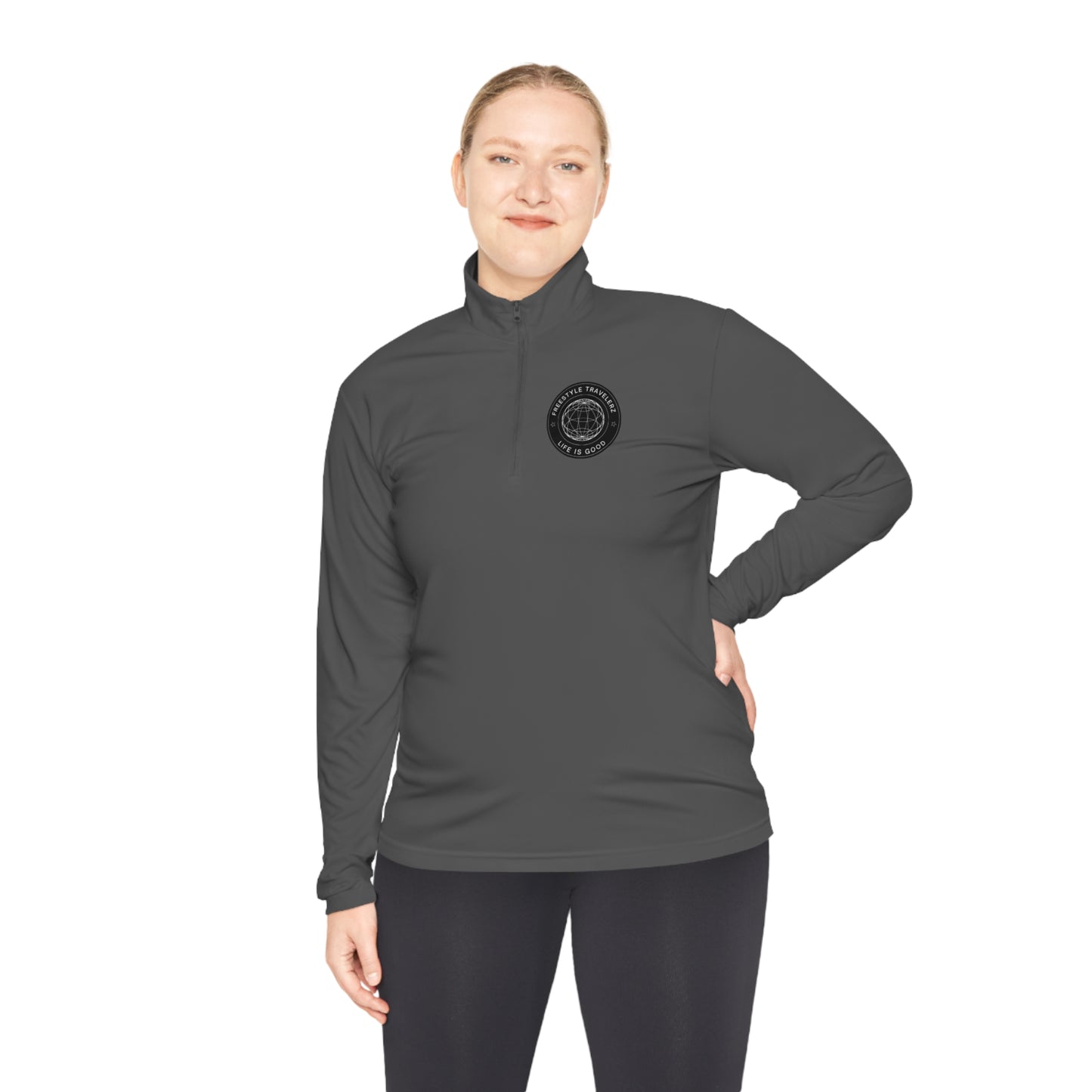 Freestyle Travelerz - Life Is Good - Unisex Quarter-Zip Pullover