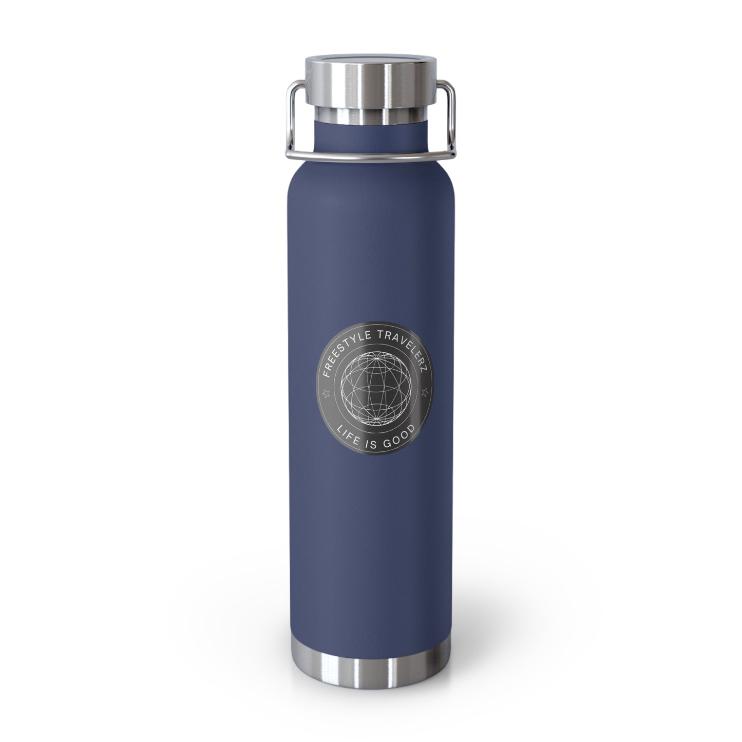 Freestyle Travelerz - Life Is Good - Copper Vacuum Insulated Bottle, 22oz