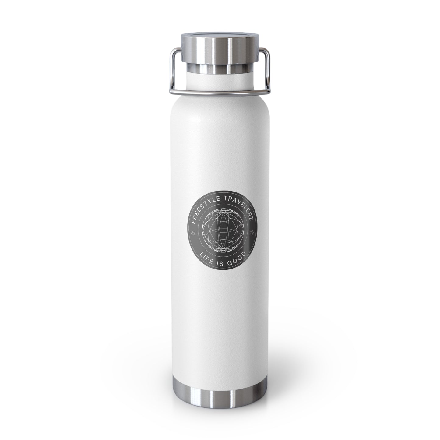 Freestyle Travelerz - Life Is Good - Copper Vacuum Insulated Bottle, 22oz