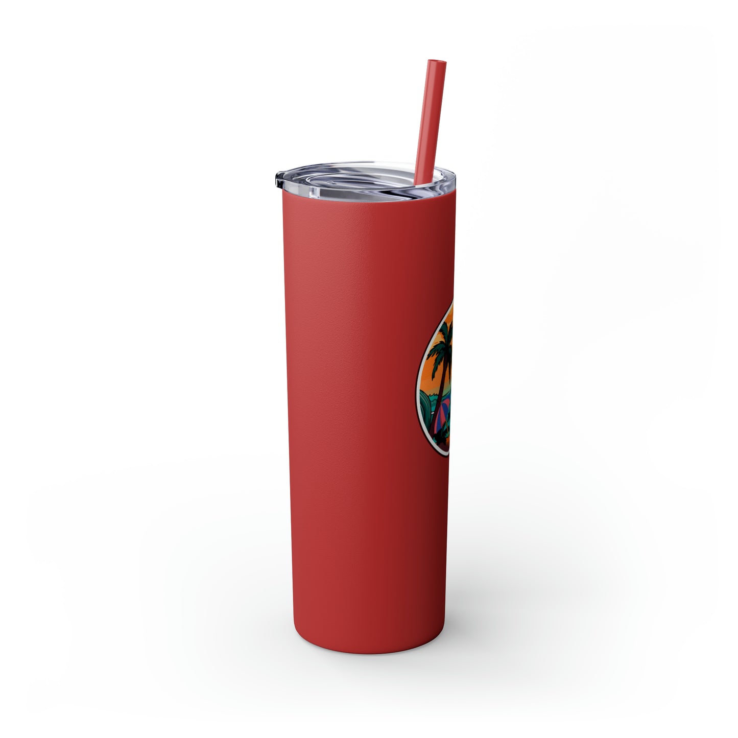Freestyle Travelerz - Just Chill'en - Skinny Tumbler with Straw, 20oz