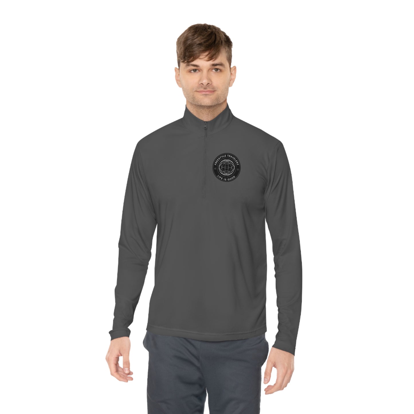 Freestyle Travelerz - Life Is Good - Unisex Quarter-Zip Pullover
