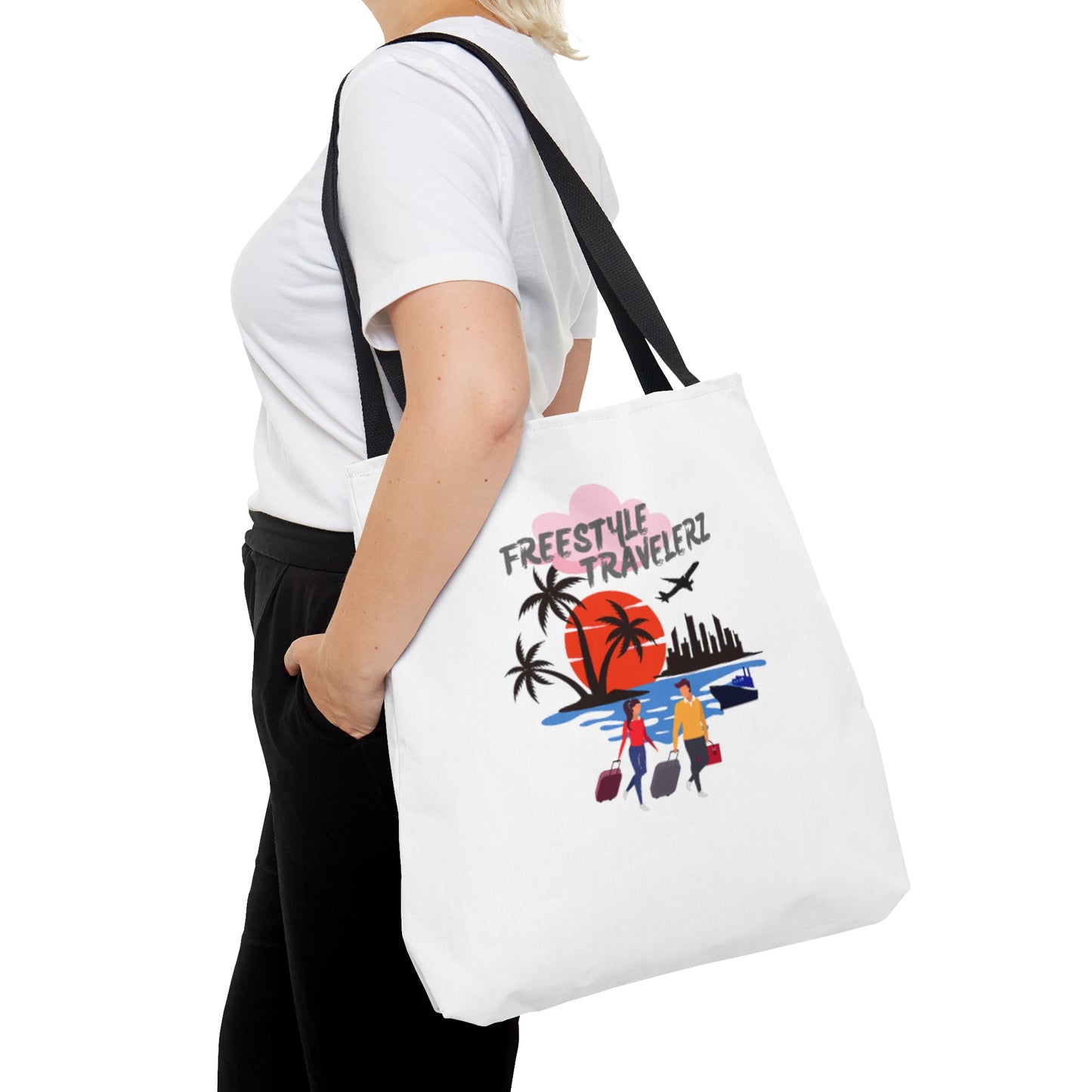 Freestyle Travelerz - Let's Travel - Tote Bag (AOP)