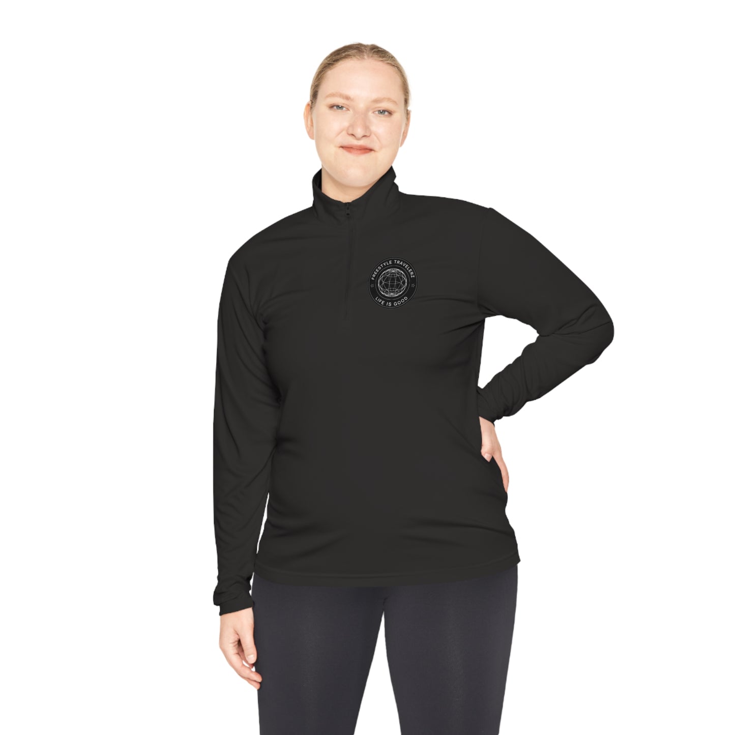 Freestyle Travelerz - Life Is Good - Unisex Quarter-Zip Pullover