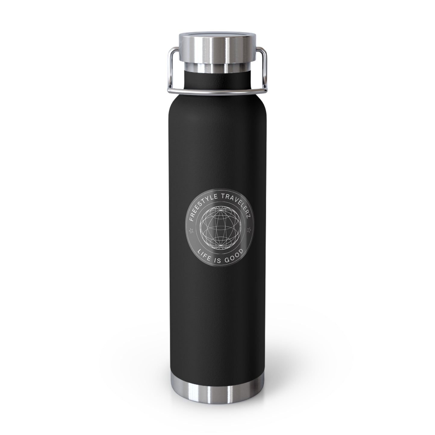 Freestyle Travelerz - Life Is Good - Copper Vacuum Insulated Bottle, 22oz