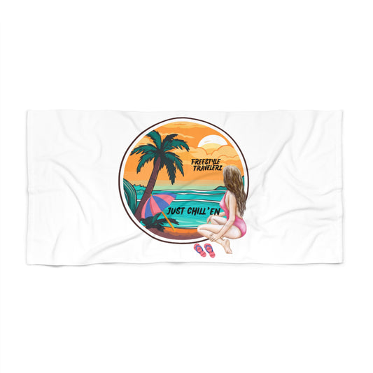 Freestyle Travelerz - Just Chill'en - Beach Towel