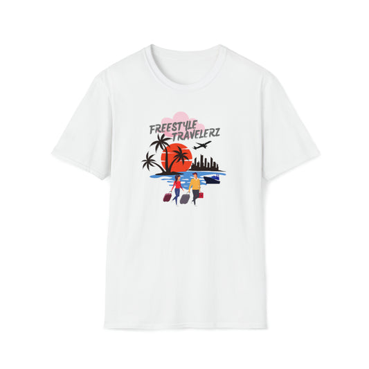 Freestyle Travelerz - Let's Travel - Unisex Softstyle T-Shirt