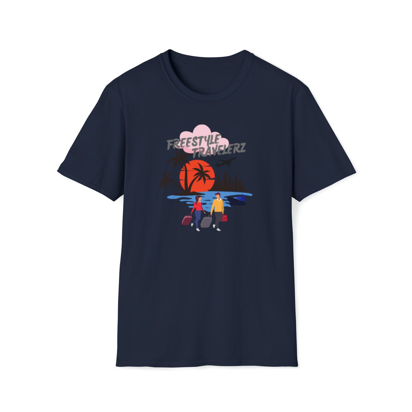 Freestyle Travelerz - Let's Travel - Unisex Softstyle T-Shirt
