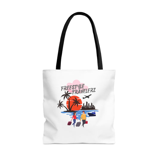 Freestyle Travelerz - Let's Travel - Tote Bag (AOP)