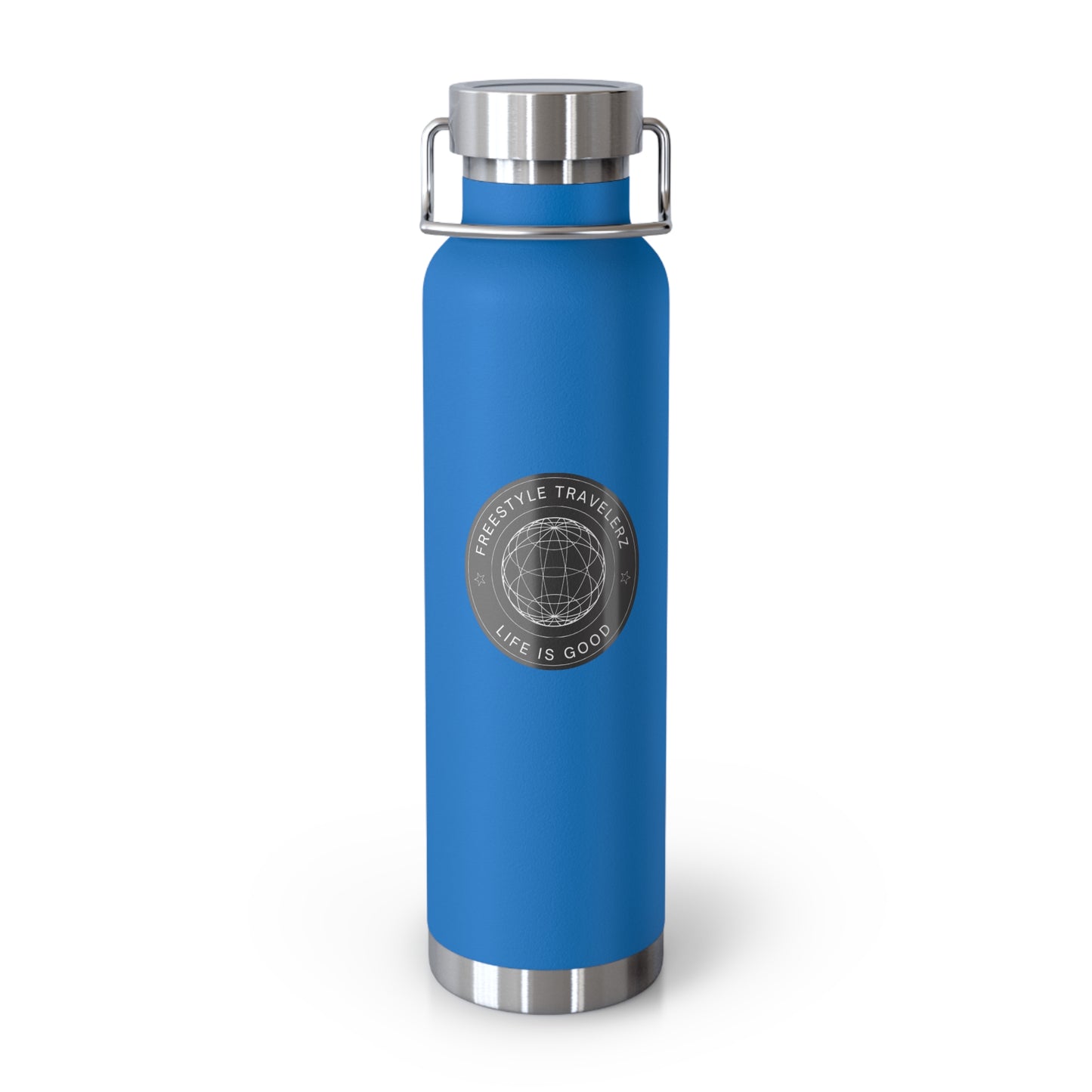 Freestyle Travelerz - Life Is Good - Copper Vacuum Insulated Bottle, 22oz